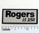 Rogers LS 3/5A Speaker Grill Badge Logo Silver Black Border Custom Aluminum 