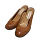 Vintage 1960s Sartore Designer Stacked Leather Heels with Oxford Style Toes Vintage 1960s Sartore Designer Stacked Leather Heels with Oxford Style Toes