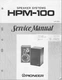 Service Manual Guide For Pioneer HPM-100