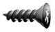 100 PACK - 1/2" PHILLIPS OVAL HEAD SCREW #8 SHEET METAL - BLACK OXIDE # PO12-100
