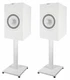 Pair 21” Steel White Stands For KEF Q350 Bookshelf Speakers Robust Metal Poles Pair 21” Steel White Stands For KEF Q350 Bookshelf Speakers Robust Metal Poles