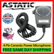 Astatic D104M6B Amplified CB Power Mic 4 Pin Ceramic Handheld Radio Microphone