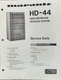 Marantz HD-44 High Definition Speaker System Service Data - Original Marantz HD-44 High Definition Speaker System Service Data - Original