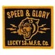 Lucky 13 Panther Speed Glory Patch Rockabilly Punk Kustom Retro Iron On Biker