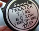 SANSUI TWEETER T-145, T-I45 FROM SANSUI FROM SP-1500X 10k-20khz