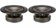 5" Midrange Sealed Back Speakers Driver  4ohm Audio Voice Vocal Pair 5in 2 NEW