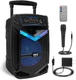Pyle 15in Bluetooth Portable PA Speaker & Karaoke Audio, Rechargeable Battery