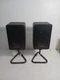 Realistic Minimus 77 Speakers Bookshelf Vintage With Stands, (Needs New Foam)