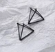 3D cube triangle box earrings 3D cube triangle box earrings