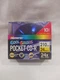 Memorex Pocket CD-R Cool Colors 10 Pack (210MB/24Min/24x Multi Speed) NEW SEALED