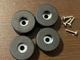4 New FEET w/ hardware for Sansui G-8700 G-8700DB G-9700 Heavy-Duty Foot Parts