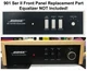 REPLACEMENT FRONT CONTROL PANEL&bull; Bose 901 Series II EQ &bull; White On Black &bull; NEW!