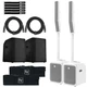 Electro-Voice Evolve50M Powered Column DJ PA Speakers White w Mixer & Sub Covers Electro-Voice Evolve50M Powered Column DJ PA Speakers White w Mixer & Sub Covers
