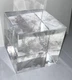 Geometric Shape Paperweight 3D Cube Holographic Prism Laser Etched Crystal Geometric Shape Paperweight 3D Cube Holographic Prism Laser Etched Crystal