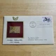 Antique Automobiles 1898 Columbia 22kt Gold Replica Stamp 1st Day w/card